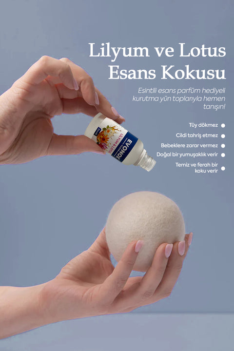 Evonox Clean Yün Kurutma Topu Esansı – Lilium Lotus
