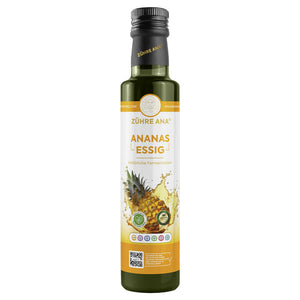 Zühre Ana Ananas Sirkesi 500 ml doğal fermente ananas sirke cam şişede