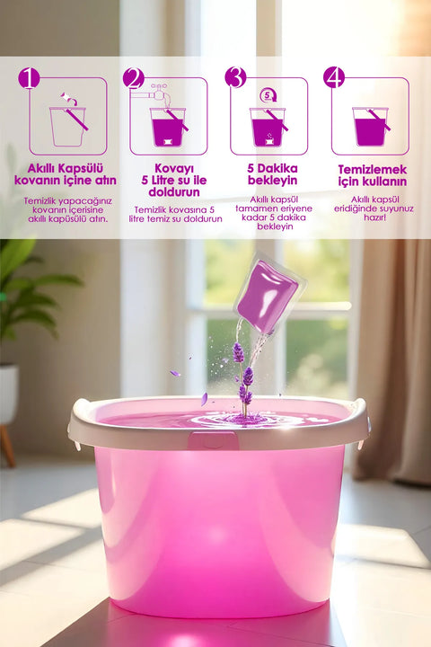 Evonox Clean Yüzey Temizleyici Akıllı Kapsül Lavanta Kokulu