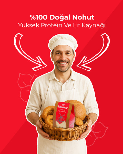 WeNatur Glutensiz Çiğ Nohut Unu 1000 Gr