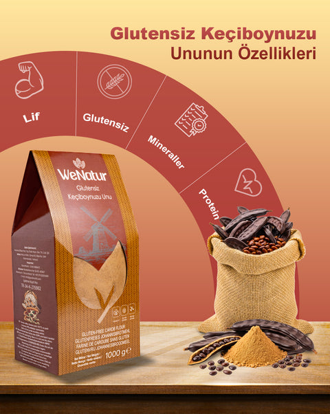 WeNatur Glutensiz Keçiboynuzu Unu 1000 Gr