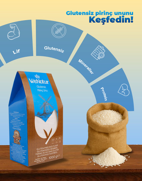 WeNatur Glutensiz Pirinç Unu 1000 Gr