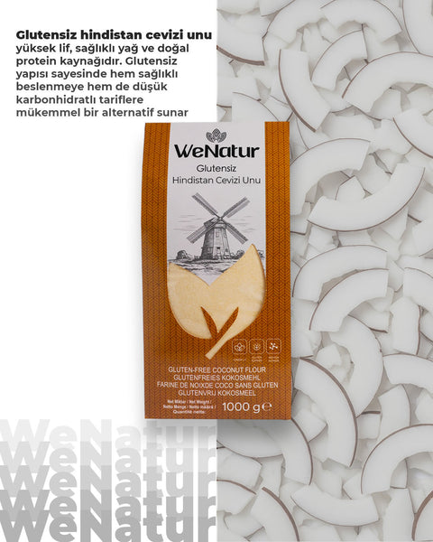 WeNatur Glutensiz Hindistan Cevizi Unu 1000 Gr