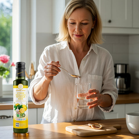 Zühre Ana Limon Sarımsak Maydanoz Sirkesi Doğal Fermantasyon