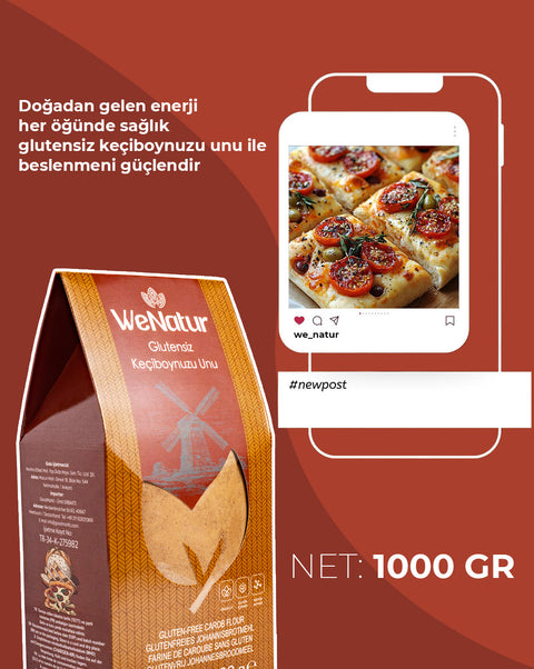 WeNatur Glutensiz Keçiboynuzu Unu 1000 Gr