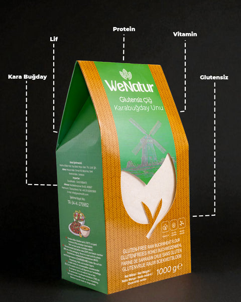 WeNatur Glutensiz Çiğ Karabuğday Unu 1000 Gr