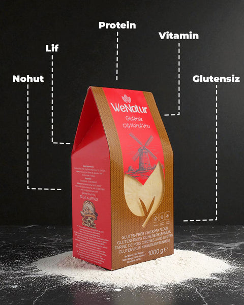 WeNatur Glutensiz Çiğ Nohut Unu 1000 Gr