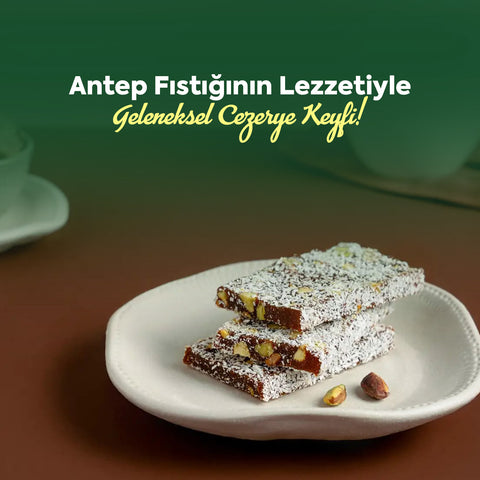 Antep Fıstıklı ve Hindistan Cevizli Yaprak Cezerye 350g - WeNatur