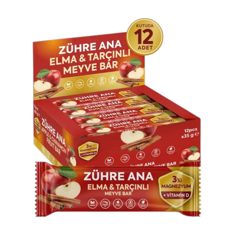 ELMA & TARÇINLI MEYVE BAR 12 adet
