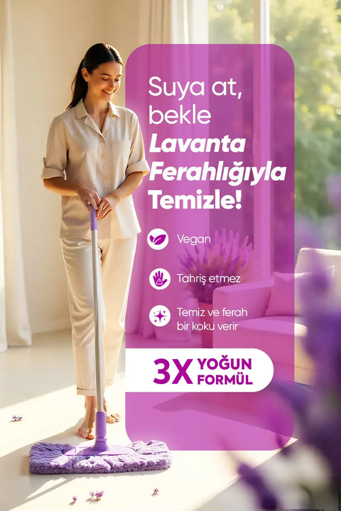 Evonox Clean Yüzey Temizleyici Akıllı Kapsül Lavanta Kokulu, ferahlatıcı temizlik için kullanılır.