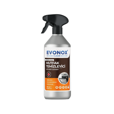 Evonox Clean Ultra Güçlü Mutfak Yüzey Temizleyici ve Yağ Sökücü Limon Kokulu Sprey 750 ml