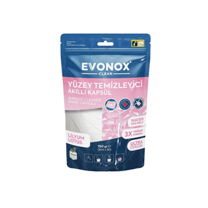 Evonox Clean Lilyum ve Lotus kokulu akıllı kapsül yüzey temizleyici paketi