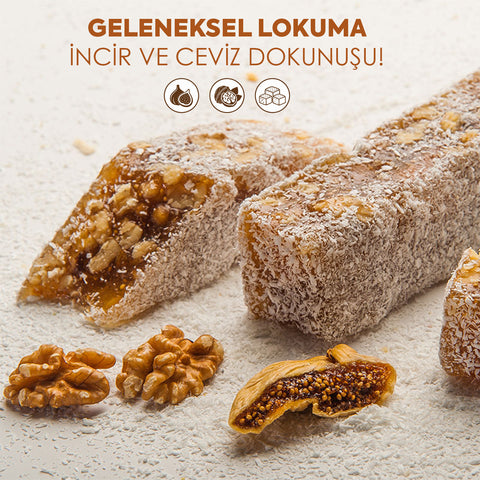 İncirli ve Cevizli Rulo Lokum 350g | WeNatur