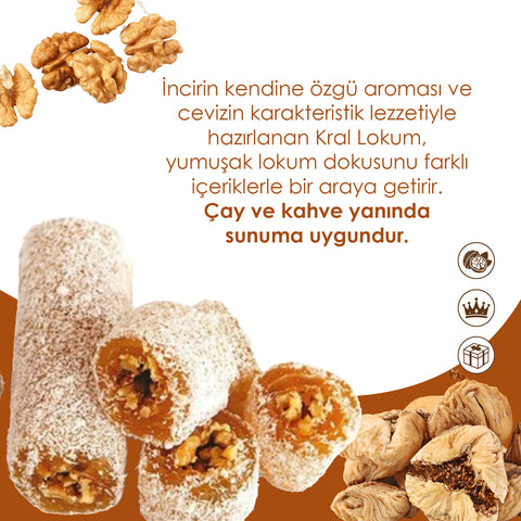 İncirli ve Cevizli Rulo Lokum 350g | WeNatur