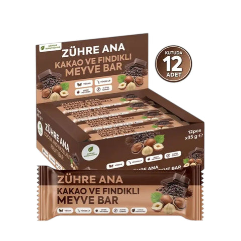 KAKAO VE FINDIKLI MEYVE BAR 12 adet