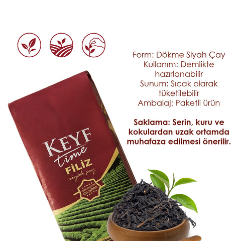 Keyftime Filiz Loose Black Tea 500g | WeNatur