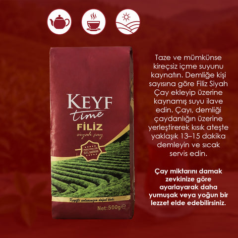 Keyftime Filiz Loose Black Tea 500g | WeNatur