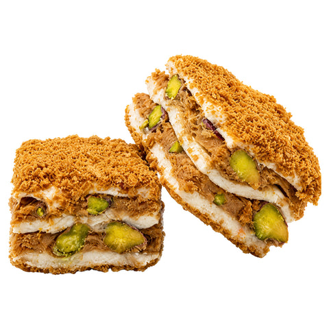 Lotus Biscoff Kremalı ve Antep Fıstıklı Sandviç Lokum (350g) - WeNatur