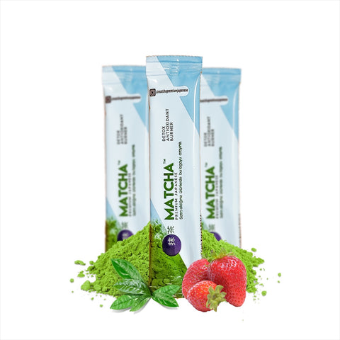 Çilek Aromalı Matcha Yeşil Çay-3