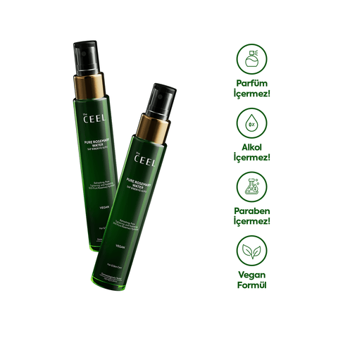 THE CEEL Biberiye Suyu Dökülme Karşıtı ve Hızlı Saç Uzatma Etkili Saf Saç Toniği 100 ml ürün ambalajı