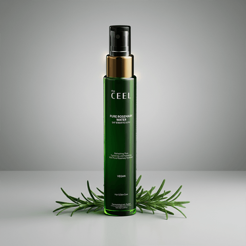 THE CEEL Biberiye Suyu Dökülme Karşıtı ve Hızlı Saç Uzatma Etkili Saf Saç Toniği 100 ml. Vegan saç ve cilt bakımı.