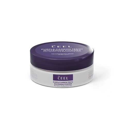 THE CEEL Diş Beyazlatıcı Aktif Mor Karbon Diş Tozu, diş beyazlatma ve ağız hijyeni için etkili toz.