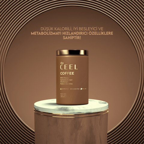Vita Ceel Hindiba Kahvesi-120 Gr. kutusu, düşük kalorili, metabolizmayı hızlandırıcı özellikler.