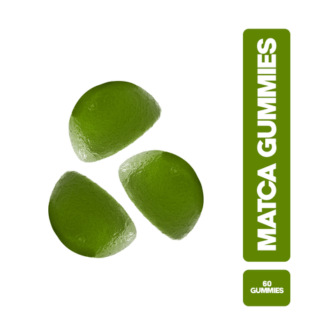 Vita Ceel Matcha Gummies, üç yeşil jelibonun görüntüsü, fit yaşam için ideal.