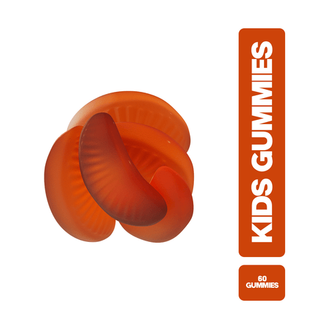 Vita Ceel Multivitamin Kids Gummies, canlı turuncu ambalajda 60 adet jel vitamin içeren ürün.