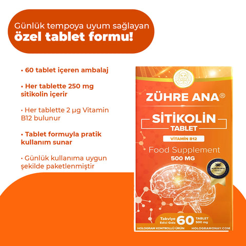 Zühre Ana Sitikolin Tablet