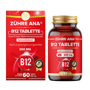 Zühre Ana Vitamin B12 tablet kutusu ve içeriği ile günlük kullanıma uygun takviye ürünü