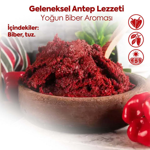 Antep Ev Yapımı Tatlı Biber Salçası - görsel 2