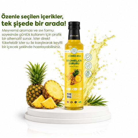 Zühre Ana Bromelain Şurubu 250 ml doğal takviye ürünü