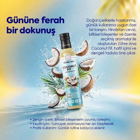 Coconut Fit hindistan cevizli içecek Zühre Ana tropikal tat
