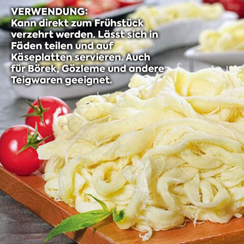 Erzurum Çeçil Käse – Fadenkäse 500 g – Bild 4