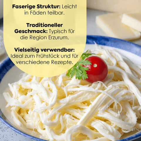 Erzurum Çeçil Käse – Fadenkäse 500 g – Bild 5