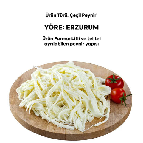 Çeçil Peyniri - Erzurum Çeçil Peyniri - Tel Peynir 500g görsel 3