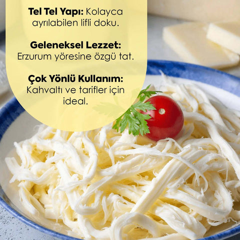 Çeçil Peyniri - Erzurum Çeçil Peyniri - Tel Peynir 500g görsel 5