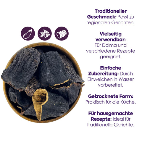 Getrocknete Auberginen zum Füllen aus Antep (45-50 Stück) – Bild 4