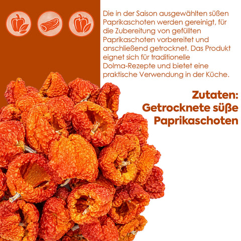 Getrocknete Paprika zum Füllen aus Antep (45-50 Stück) – Bild 2