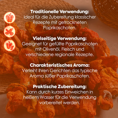 Getrocknete Paprika zum Füllen aus Antep (45-50 Stück) – Bild 4