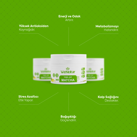 WeNatur Matcha Yesil Cay Tozu 50g
