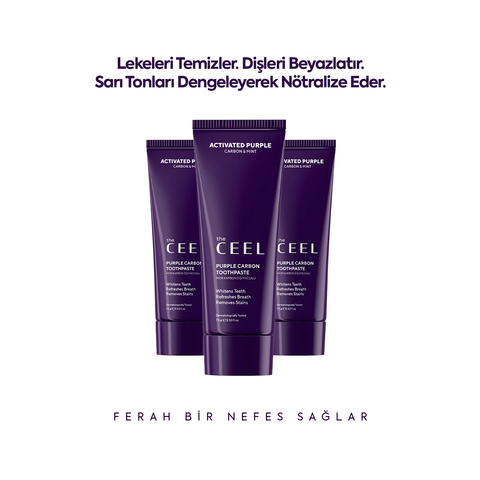 THE CEEL Diş Beyazlatıcı Aktif Mor Karbon Diş Macunu