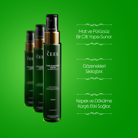 THE CEEL Biberiye Suyu Dökülme Karşıtı ve Hızlı Saç Uzatma Etkili Saf Saç Toniği 100 ml