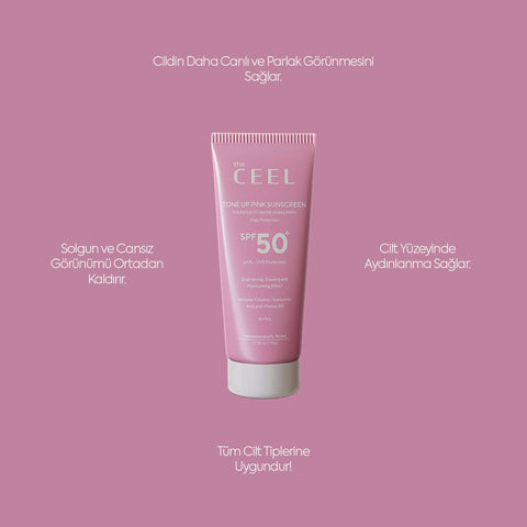 spf 50 güneş kremi | The Ceel Tone Up Pink Sunscreen 50 ml-2
