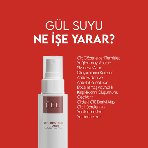 THE CEEL Gözenek Sıkılaştırıcı Saf Gül Suyu Tonik 100 ml