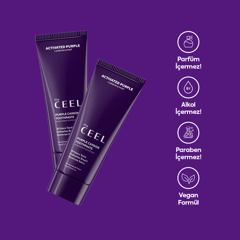 THE CEEL Diş Beyazlatıcı Aktif Mor Karbon Diş Macunu