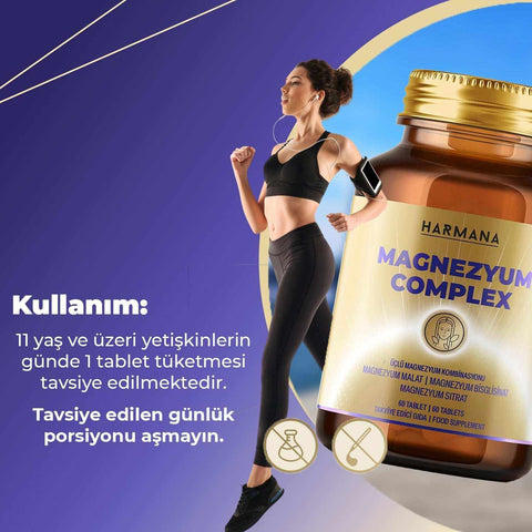 HARMANA Magnezyum Complex 60 tablet kutusunun ürün görseli