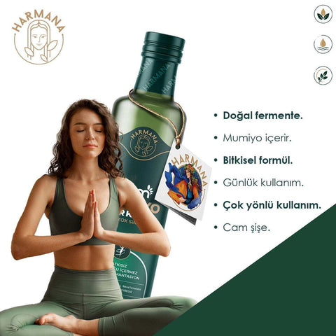 Harmana Mumiyo Sirkesi 250 ml doğal detoks ve sindirim desteği ürünü