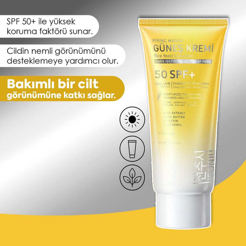 JEONJU Leke Karşıtı Pirinç Güneş Kremi SPF 50+ 75ml Paris Işıltısı